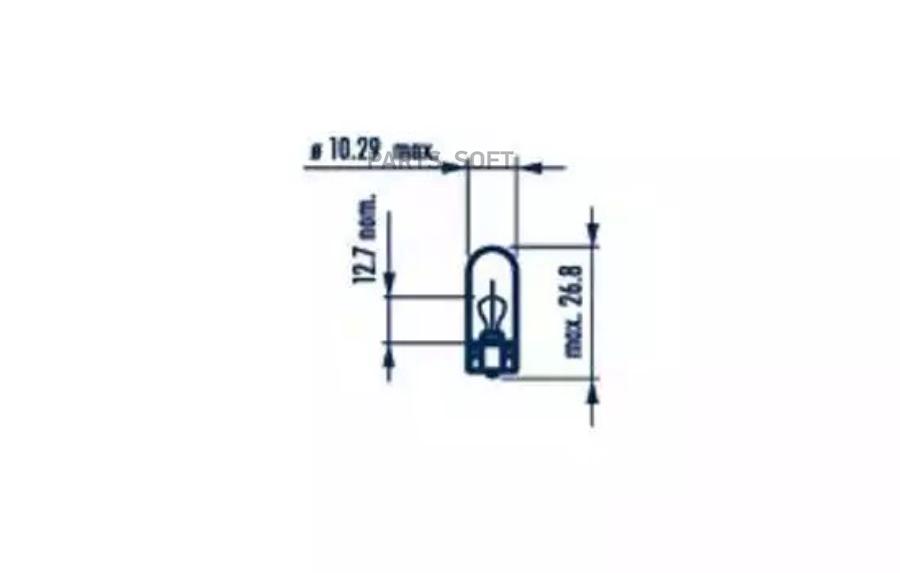 

NARVA 17097 Лампа W3W 12V NVA CP 10 STANDARD 17097 10шт