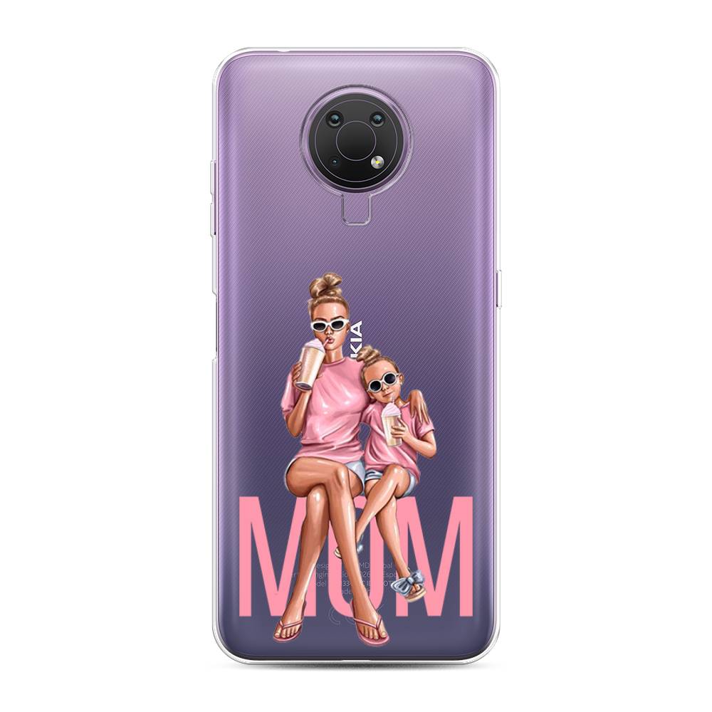 

Чехол Awog на Nokia G10 / Нокиа G10 "Lovely mom", Синий;бежевый;розовый, 124050-7