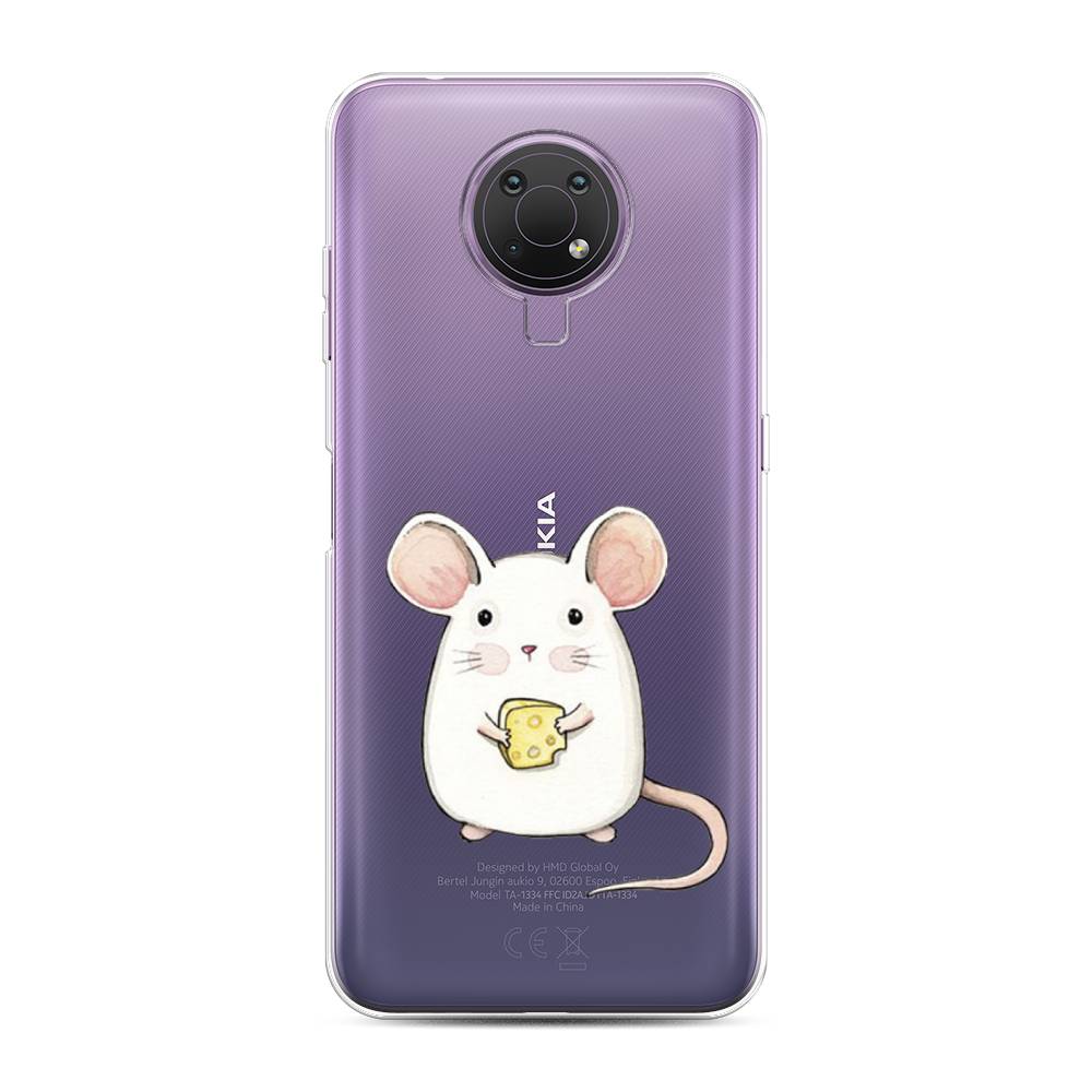 

Чехол Awog на Nokia G10 / Нокиа G10 "Мышка", Белый;розовый;прозрачный, 124050-1