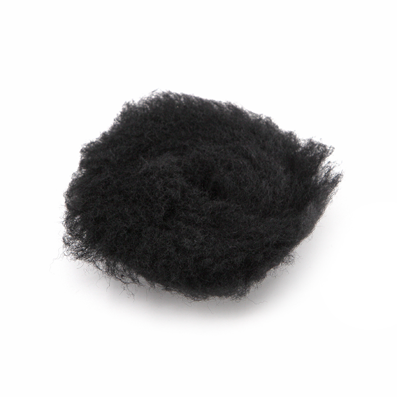 Полировальный круг Shine Systems, Black Wool Pad из черного меха, 75 мм