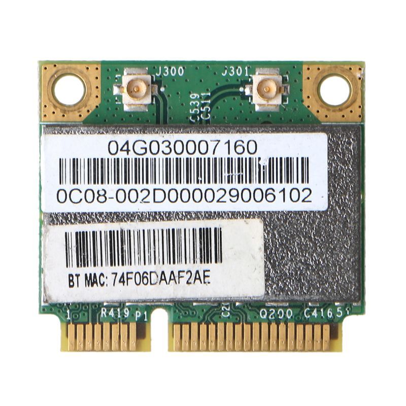 

Приемник Wi-Fi NoBrand для компьютера Mini PCI-e 802.11a; 802.11g, Зеленый;белый