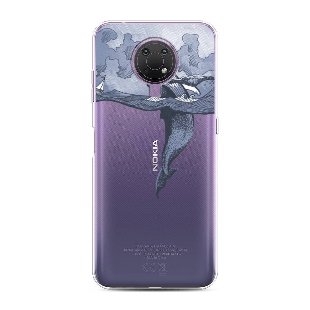 

Чехол Awog на Nokia G10 / Нокиа G10 "Два измерения", Голубой;черный;прозрачный, 124050-7