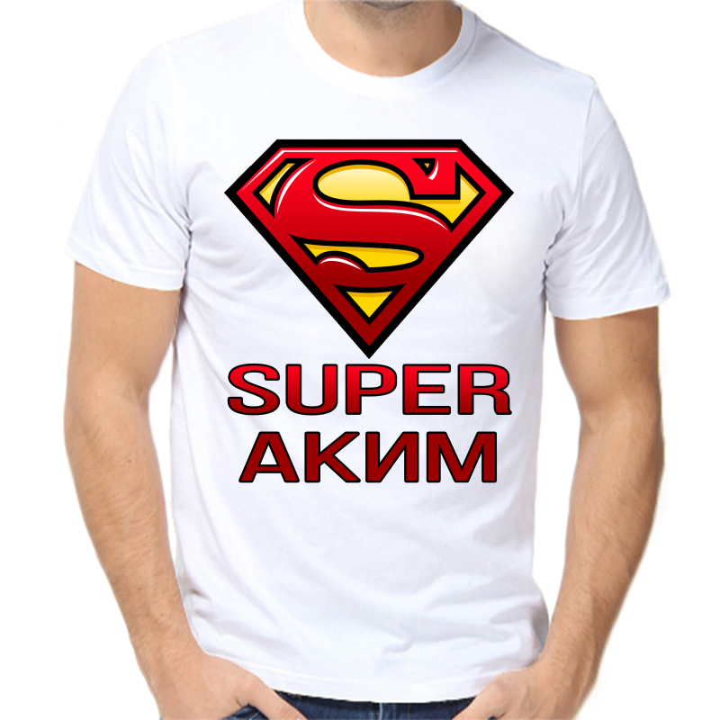 

Футболка мужская белая 70 р-р super аким, Белый, fm_super_akim