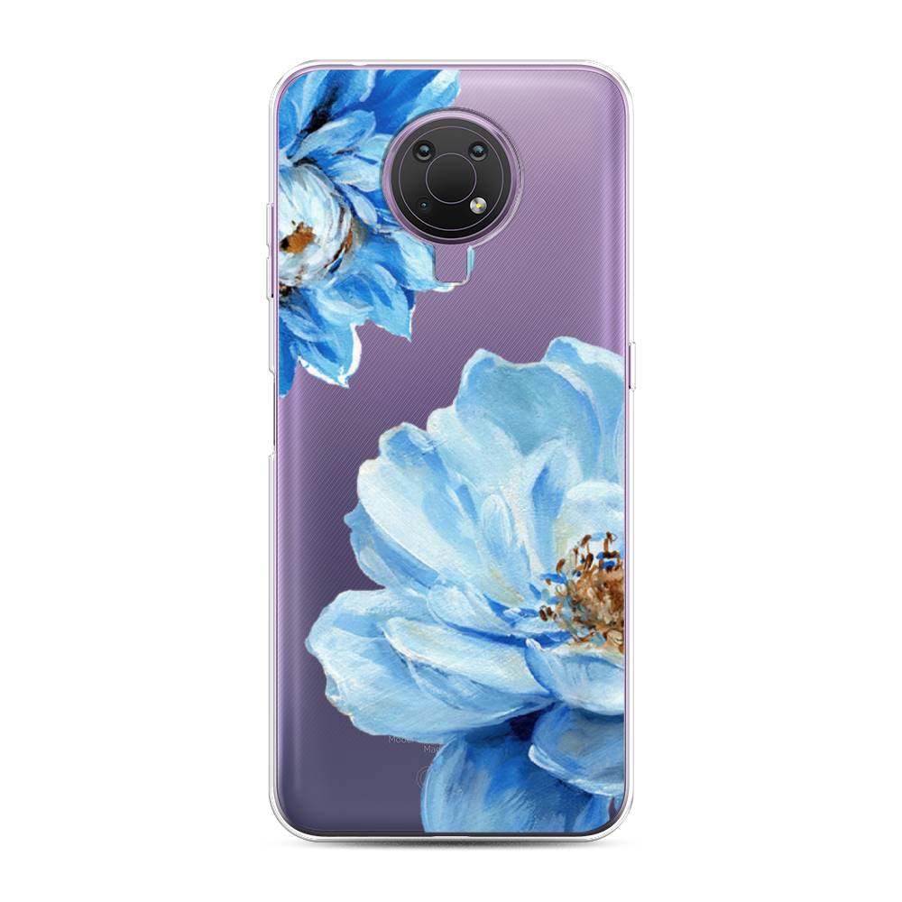 

Чехол Awog на Nokia G10 / Нокиа G10 "Голубые клематисы", Голубой, 124050-8