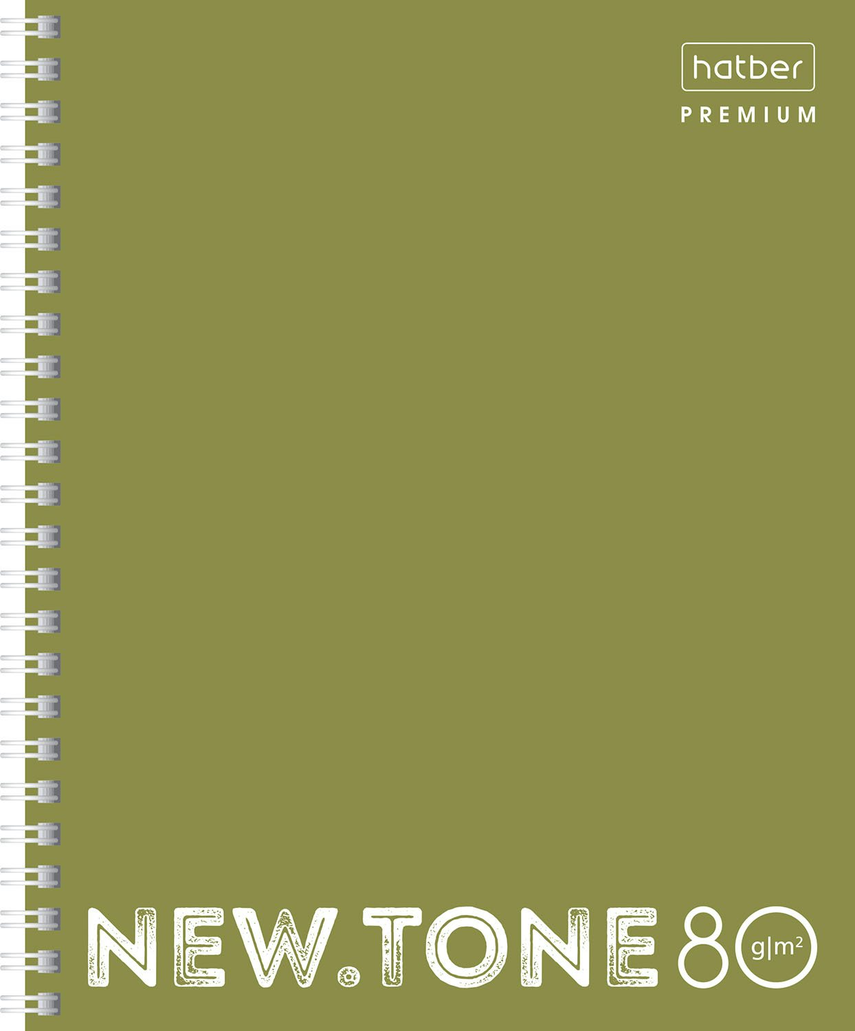 

Тетрадь Hatber клетка гребень Premium NEWtone Pastel Олива 80г/м2 80л А5, 1694413