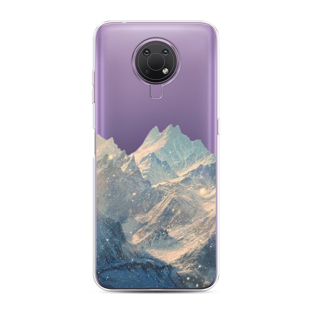 

Чехол Awog на Nokia G10 / Нокиа G10 "Горы арт 2", Серый, 124050-10