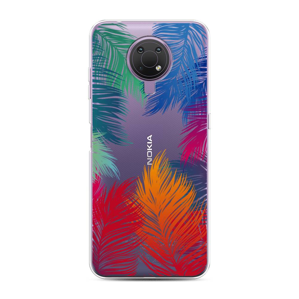 фото Чехол awog "рамка из перьев" для nokia g10