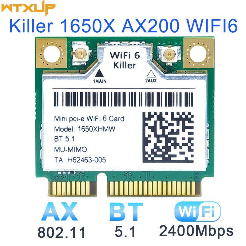 

Приемник Wi-Fi NoBrand для компьютера Mini PCI-e 802.11n; 802.11a; 802.11g; 802.11ac, Зеленый;белый