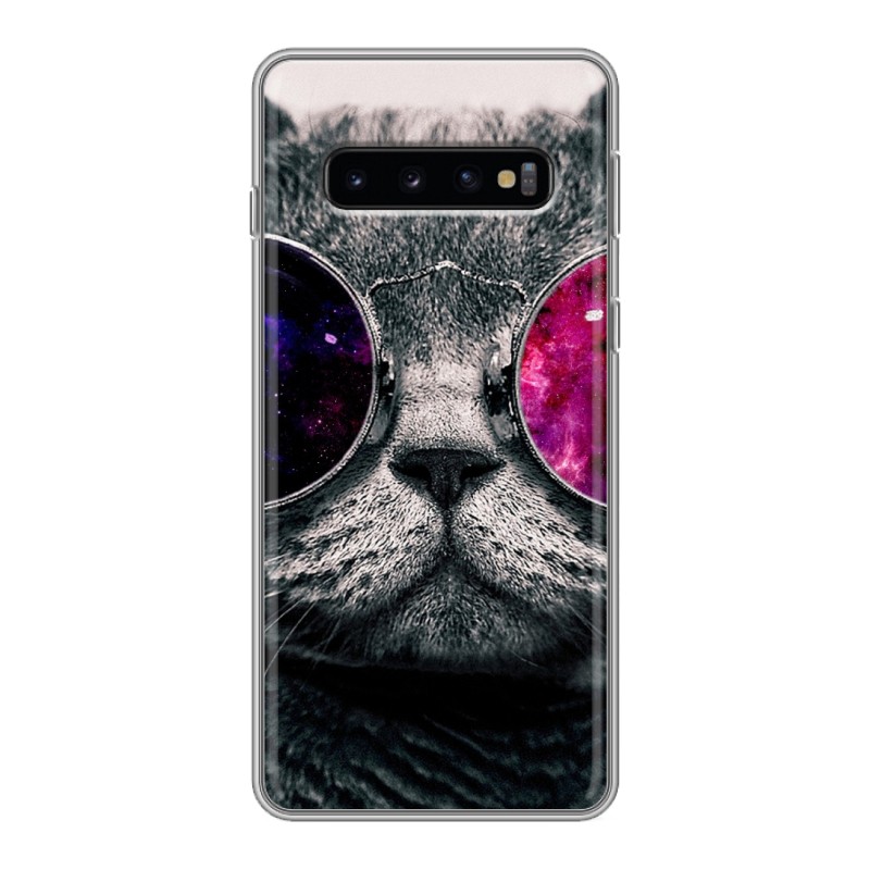 

Чехол для Samsung Galaxy S10 (SM-G973) с рисунком и защитой камеры, 64373