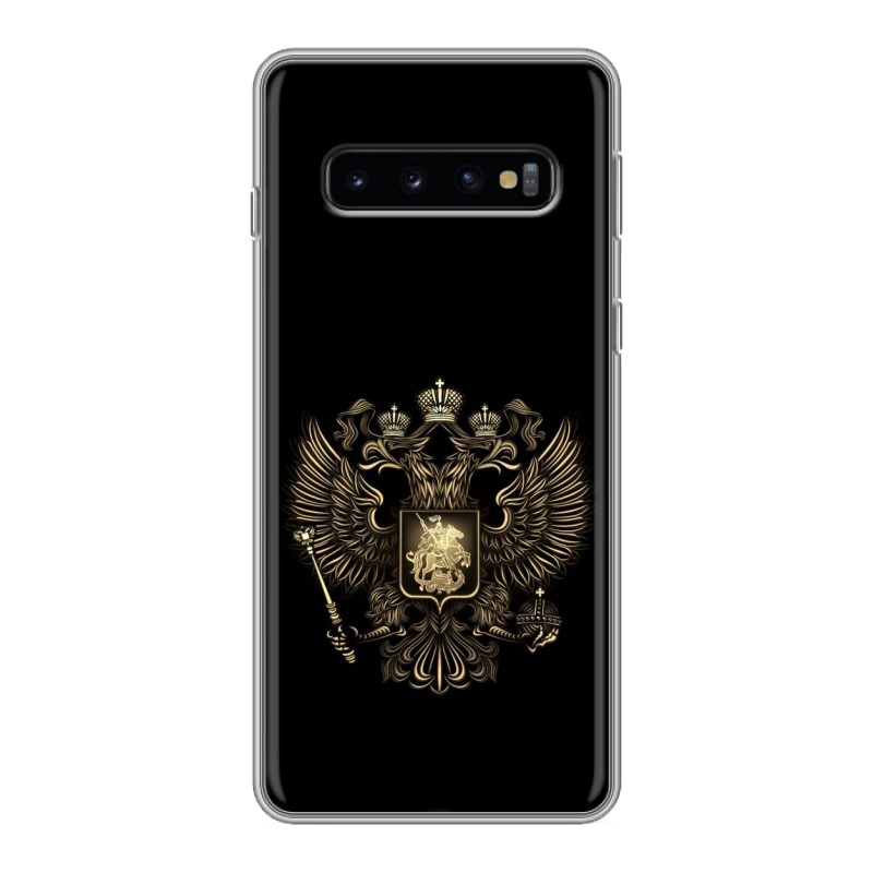 фото Чехол для samsung galaxy s10 (sm-g973) с рисунком и защитой камеры 100gadgets