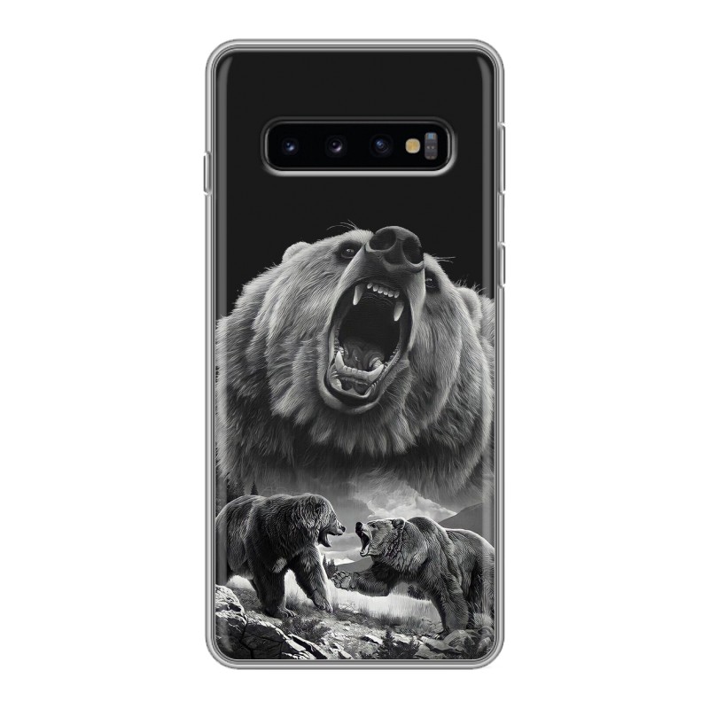 

Чехол для Samsung Galaxy S10 (SM-G973) с рисунком и защитой камеры, 64373