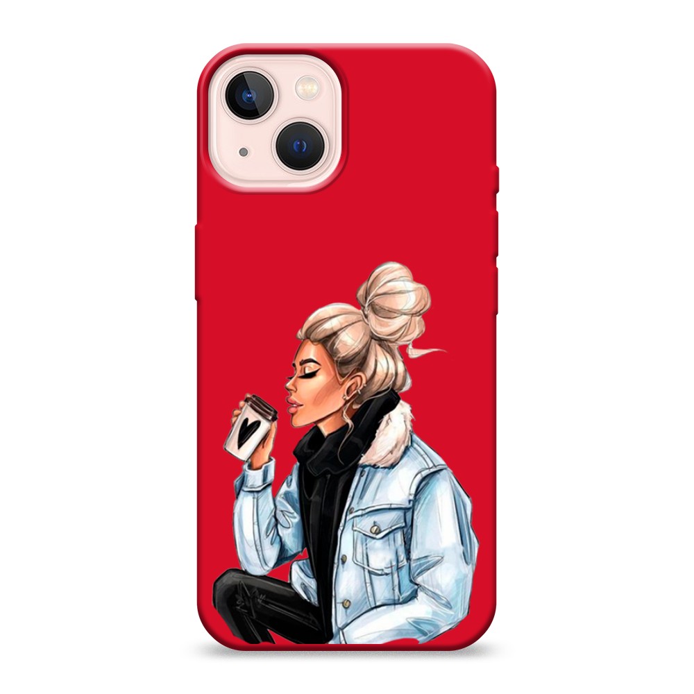 

Чехол Awog на Apple iPhone 13 / Айфон 13 "Cute girl", Разноцветный, 14253-1