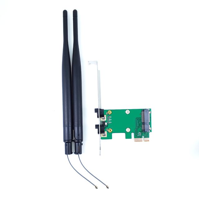 

Приемник Wi-Fi NoBrand для компьютера Mini PCI-e, Зеленый;белый