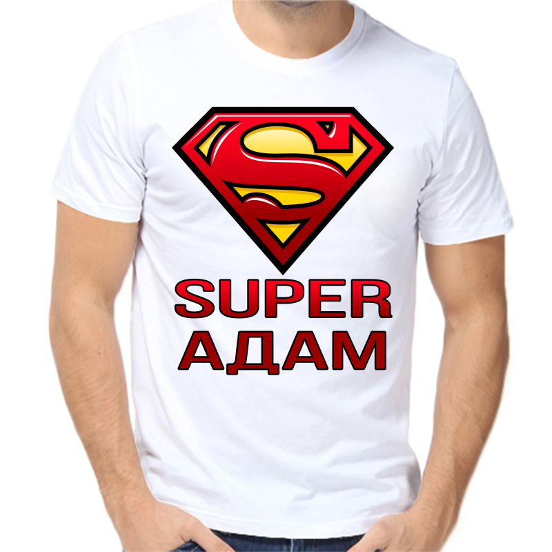 

Футболка мужская белая 44 р-р super адам, Белый, fm_super_adam