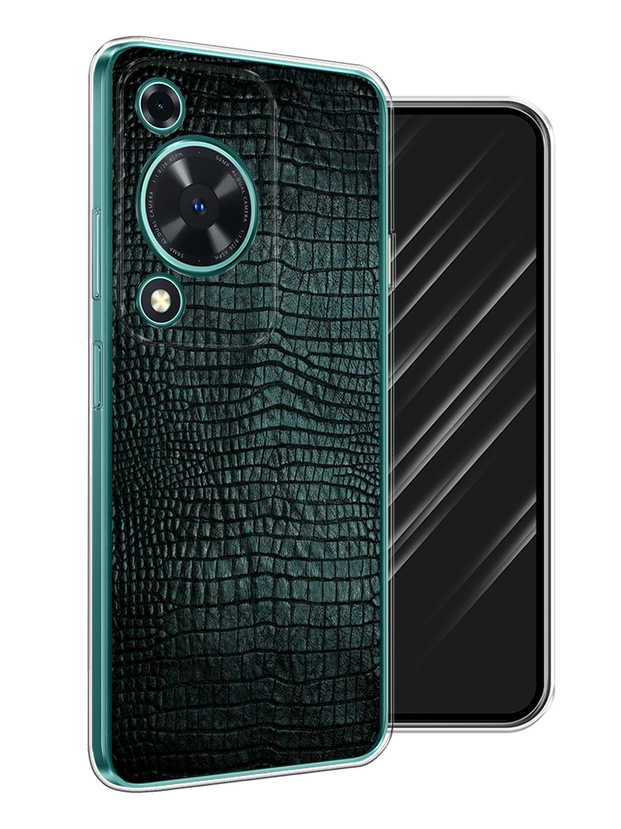 

Чехол Awog на Huawei Nova Y72 "Черная змея", Черный;серый;голубой, 6123650-1