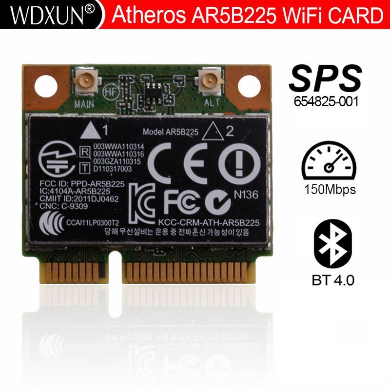 

Приемник Wi-Fi NoBrand Mini PCI-e 802.11n, Зеленый;белый
