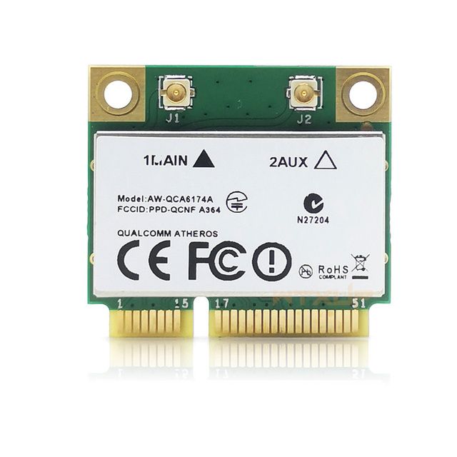 

Приемник Wi-Fi NoBrand для компьютера Mini PCI-e, Зеленый;белый