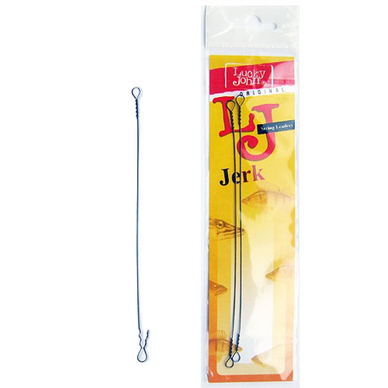 

Поводок Lucky John струна Jerk 7219-180, Серый, Jerk