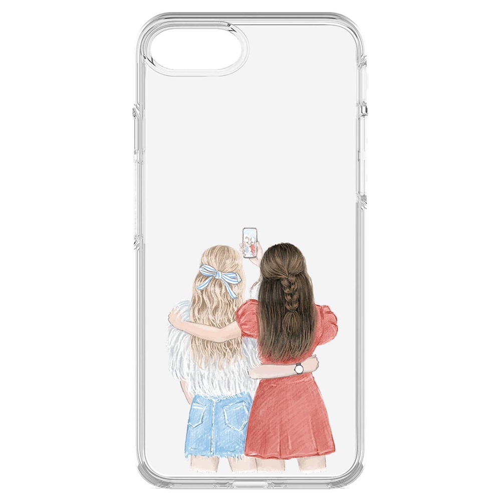 

Чехол-накладка Krutoff Лучшие подруги для iPhone 6/6s/7/8/SE