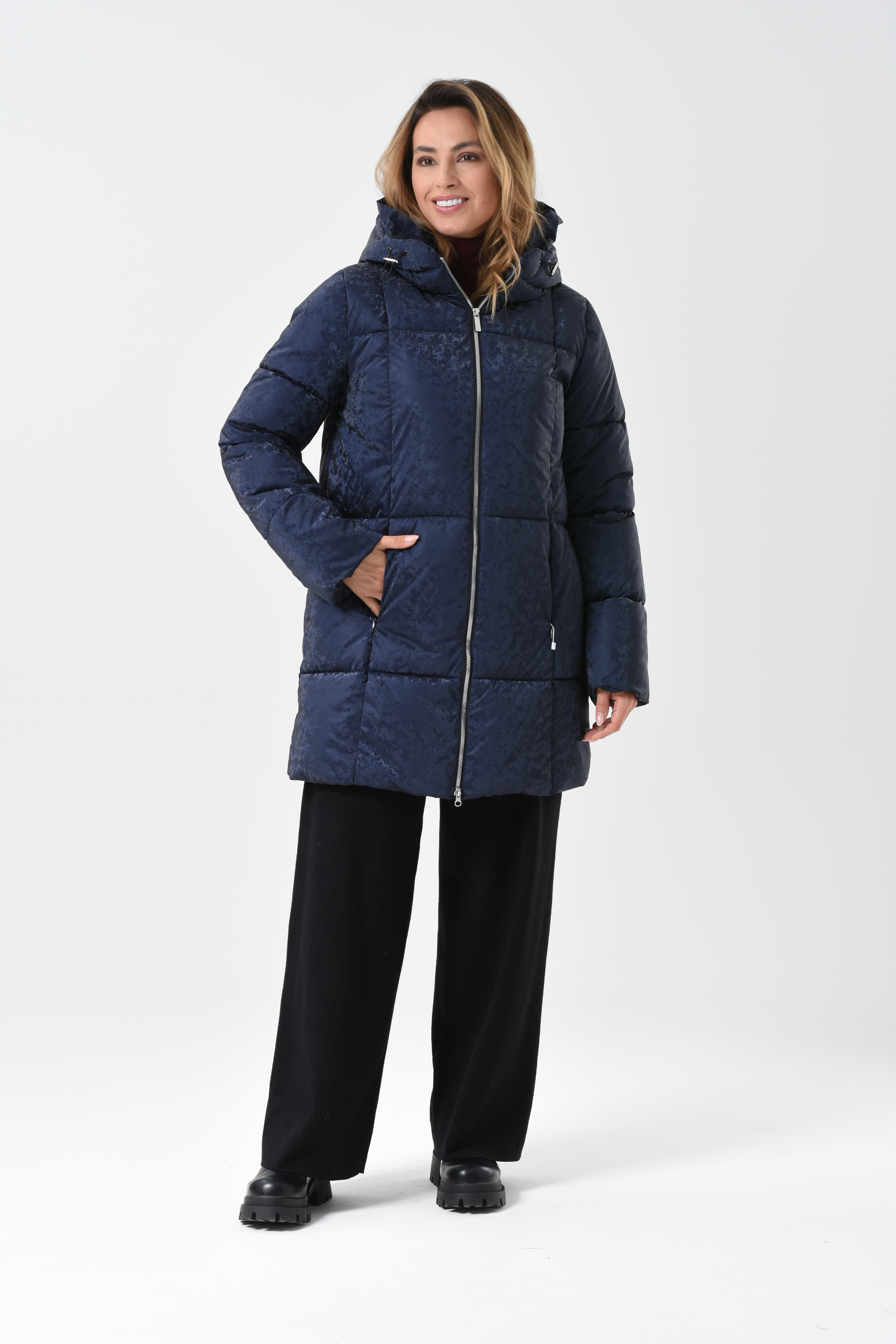 

Куртка женская Maritta 26-3011-45 синяя 42 EU, Синий, 26-3011-45