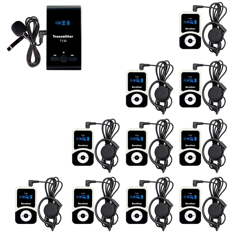 

Радиогид система на 10 экскурсантов Radiosync SGTR02, SGTR02-10