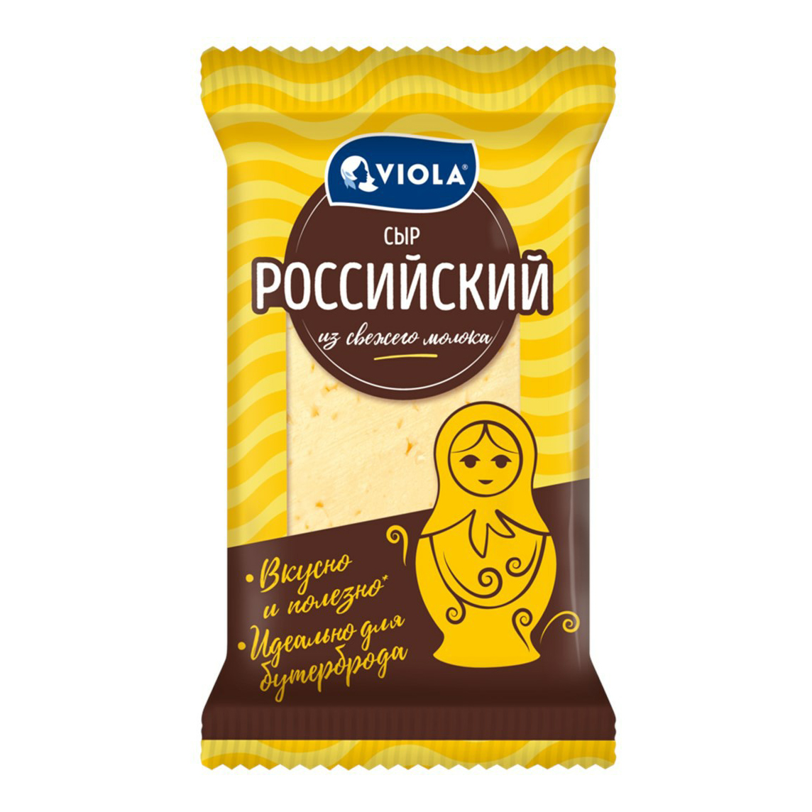 

Сыр полутвердый Viola Российский 50% БЗМЖ 220 г