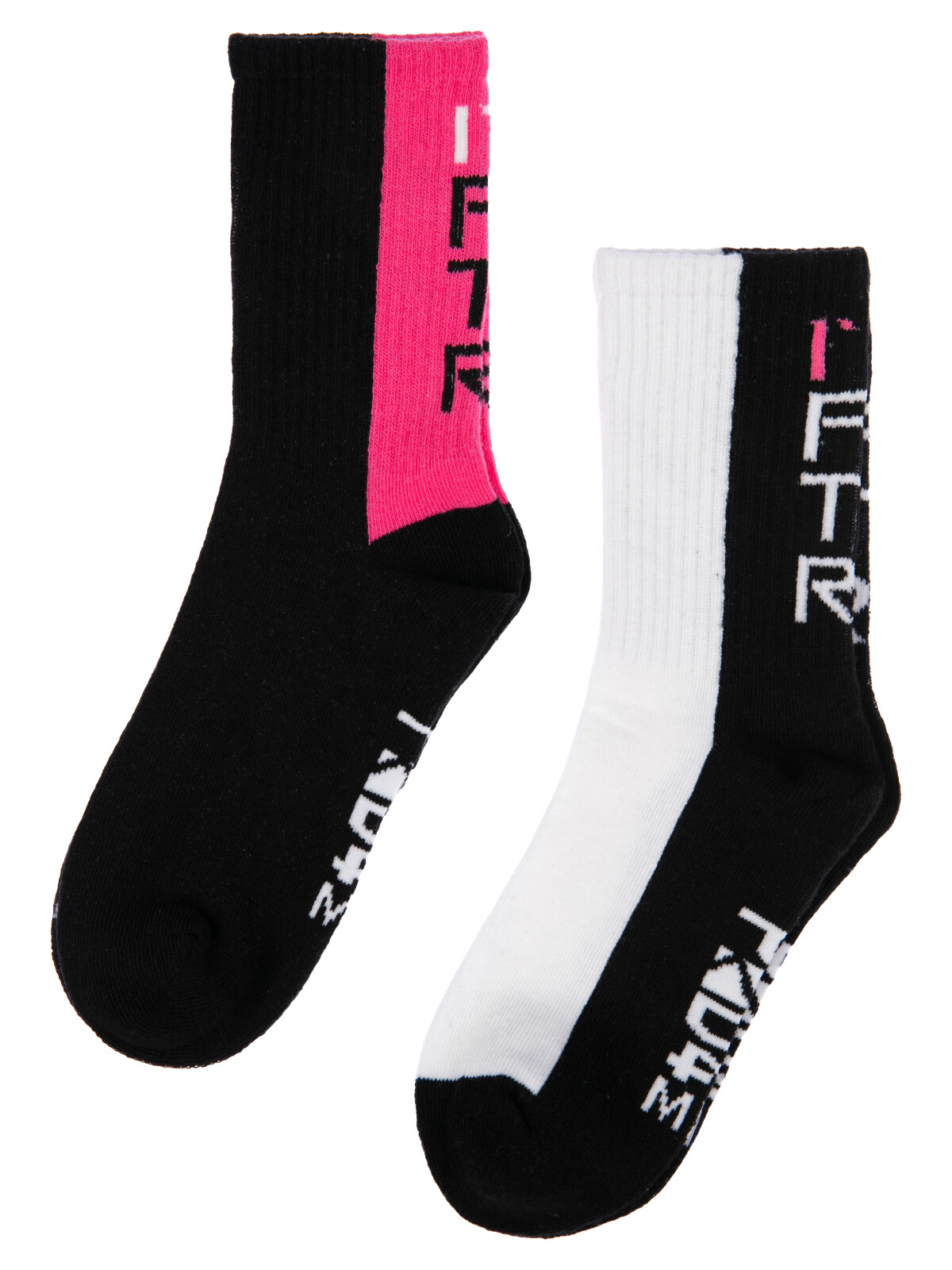 

Носки детские 2 шт PlayToday 12421311, белый,черный,фуксия, 20, Белый;черный;розовый, 12421311