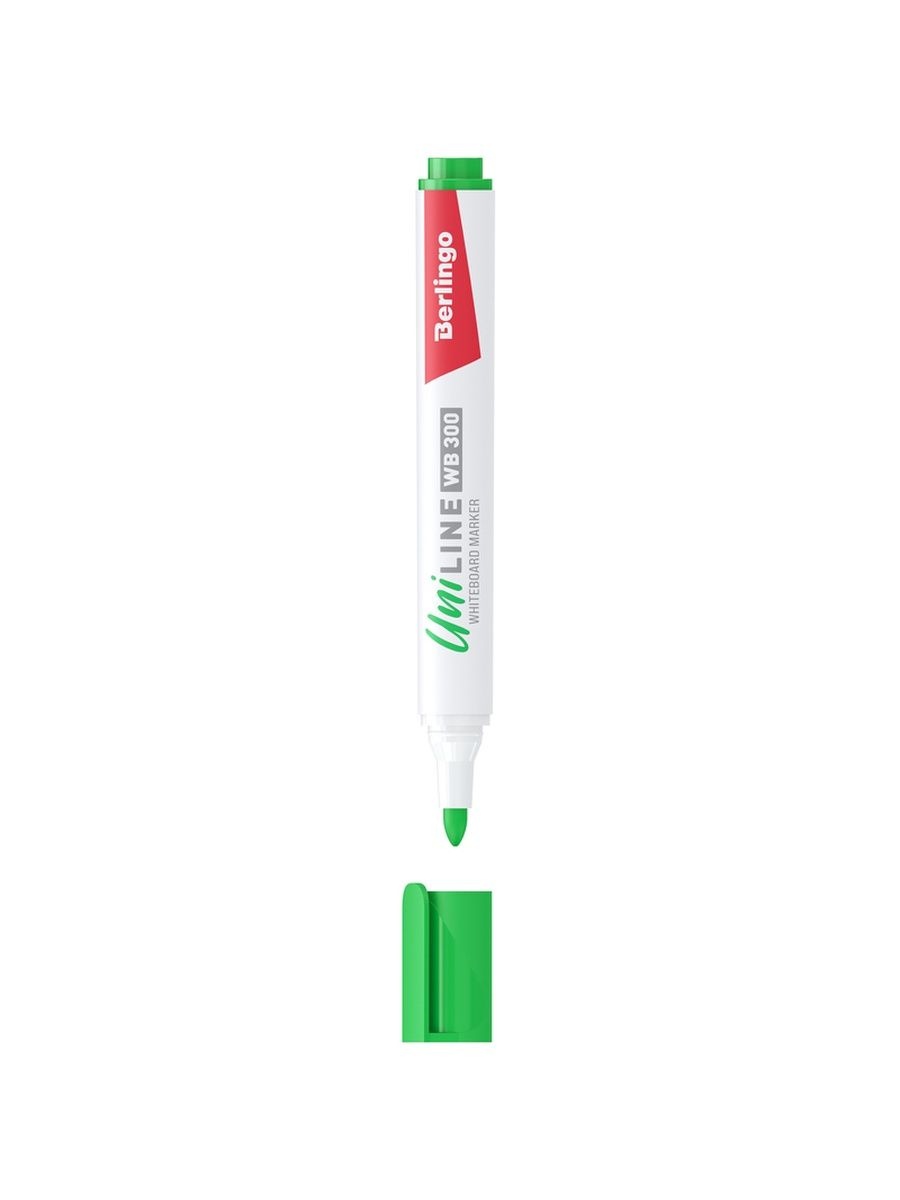 Маркер для белых досок Berlingo Uniline WB300 (круглый наконечник, 3мм, зеленый) (PM6411)