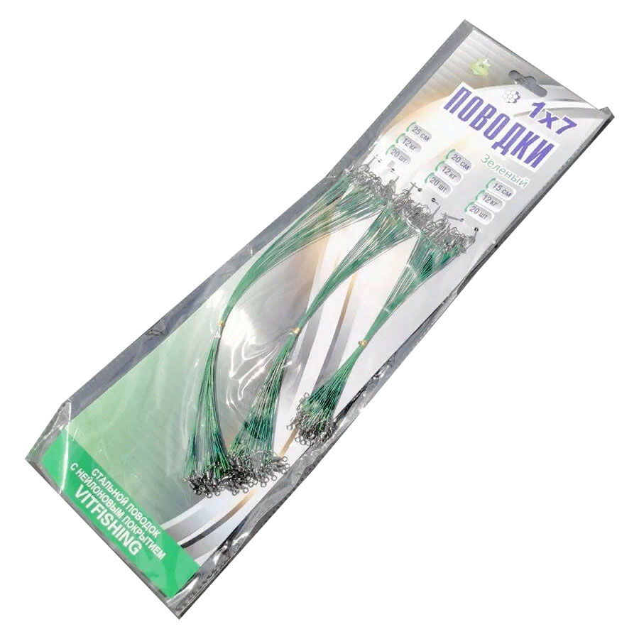 

Поводок China Vit-Fishing 1x7 15cm/20cm/25cm (60шт.), 00-00032049