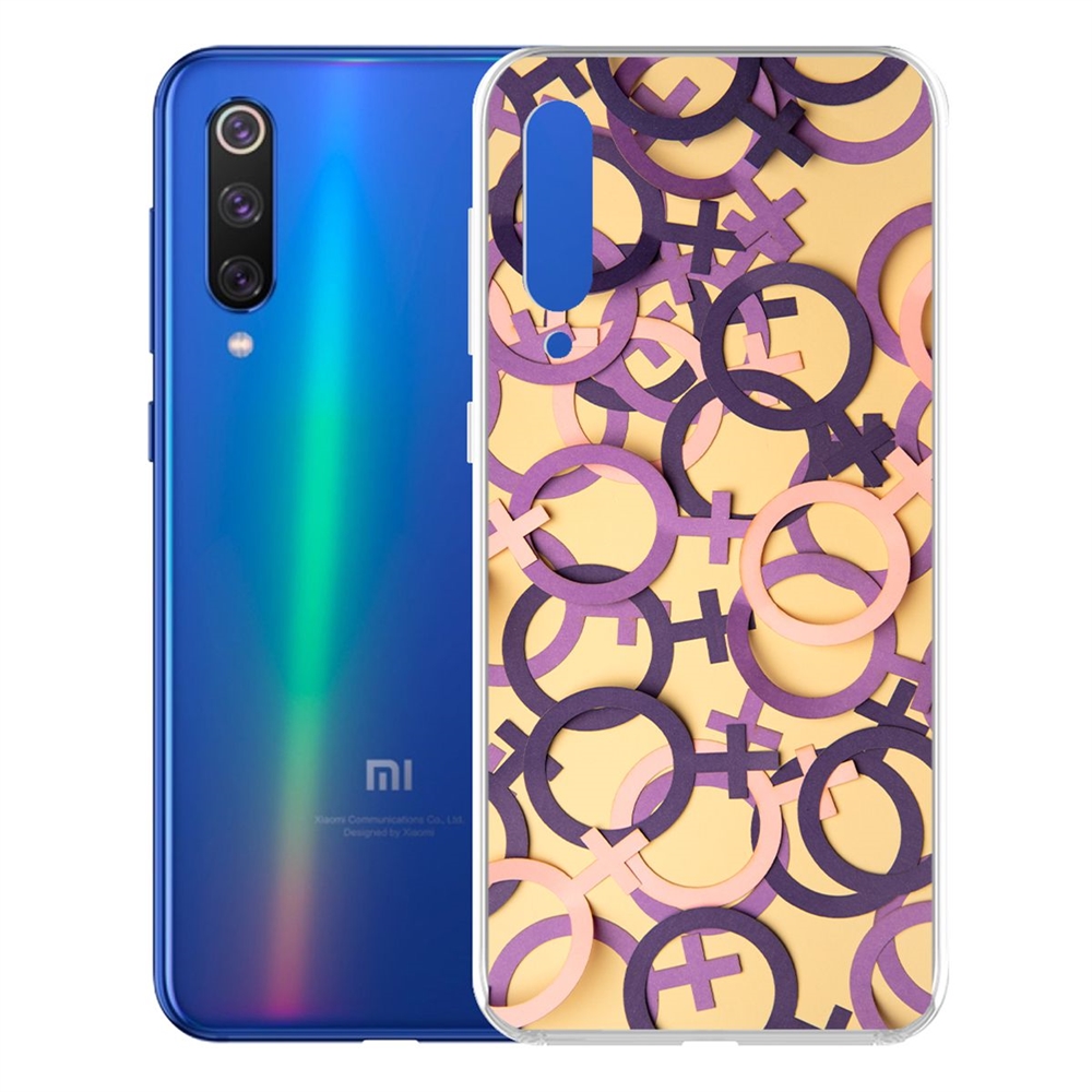 фото Чехол-накладка krutoff clear case женское начало для xiaomi mi 9 se