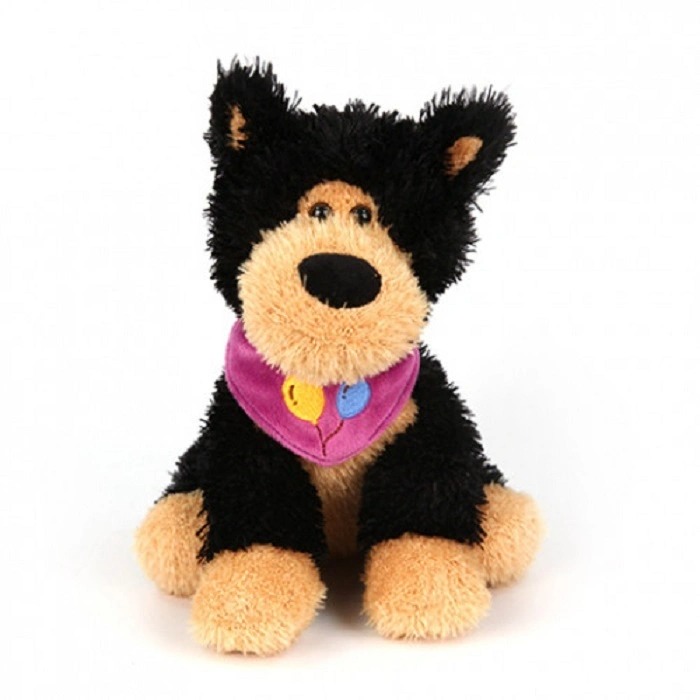 Мягкая игрушка Plush Apple Собака Черныш, 25 см, черный, 2098176_K30062A