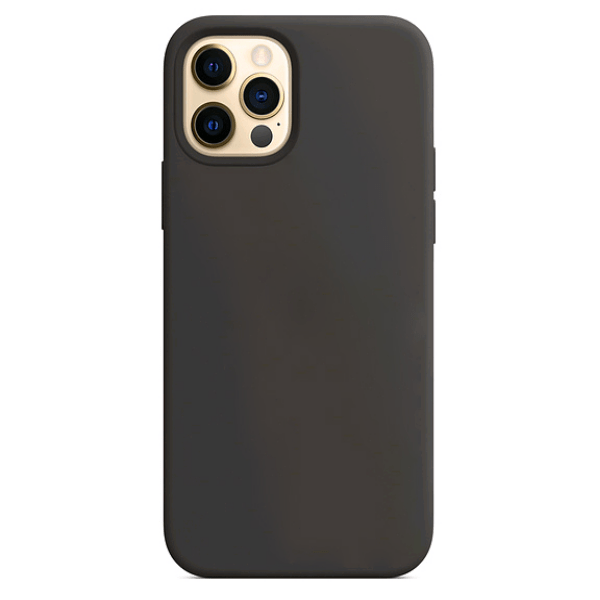 фото Чехол iphone 12 mini silicon case black (c logo) nobrand