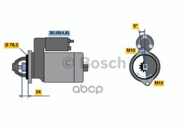 

Стартер Bosch 12V 2.1KW 0001109203
