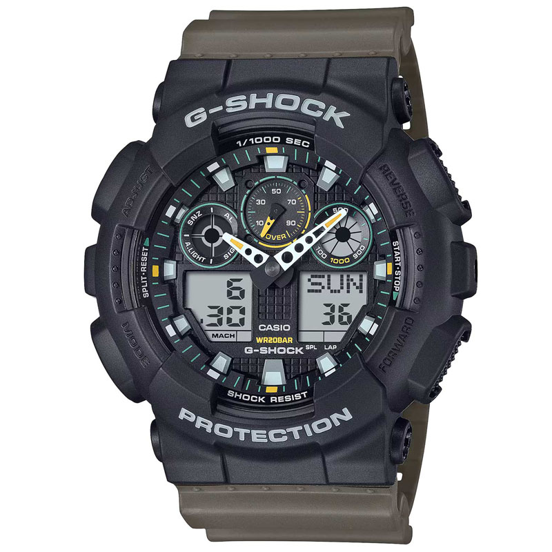 

Наручные часы мужские Casio GA-100TU-1A3, GA-100TU-1A3