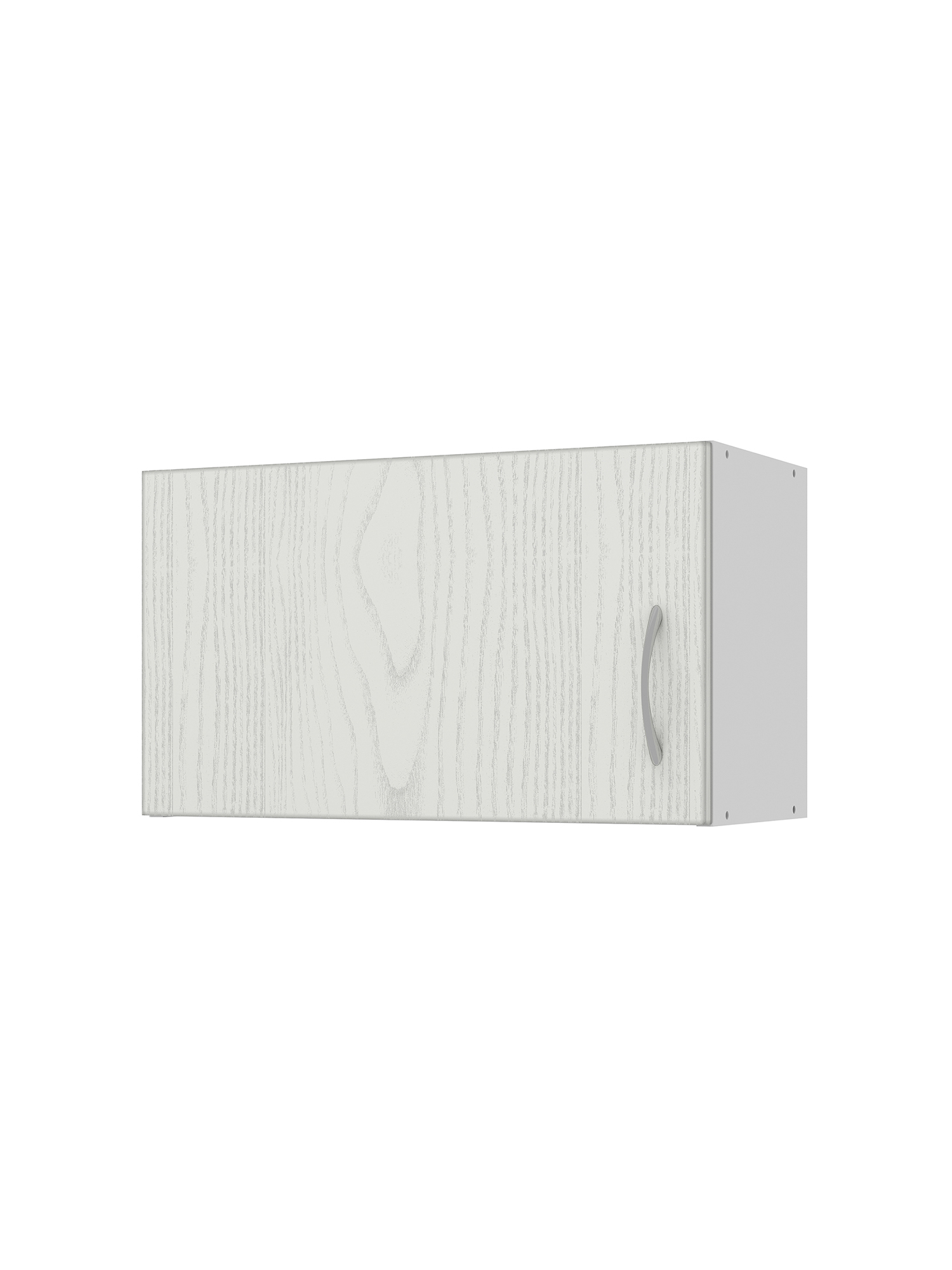 Шкаф навесной Beneli Рондо для вытяжки ясень патина серебро/белый 60 см