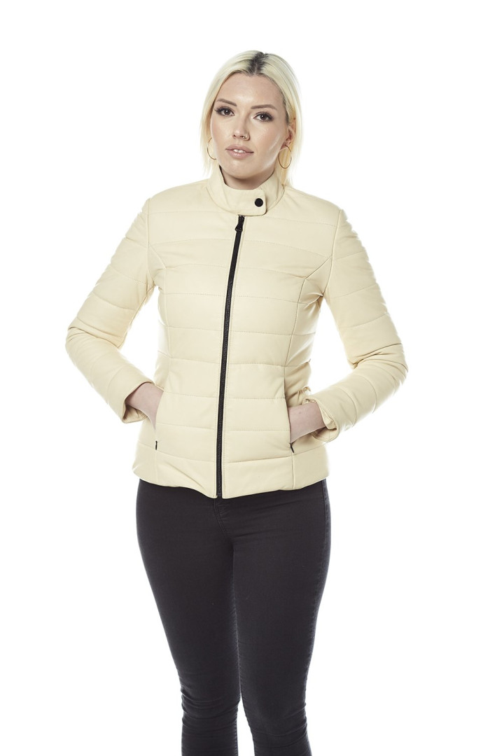 

Кожаная куртка женская Hodore H39-2339 бежевая 2XL (товары доставляются из-за рубежа), Бежевый, H39-2339