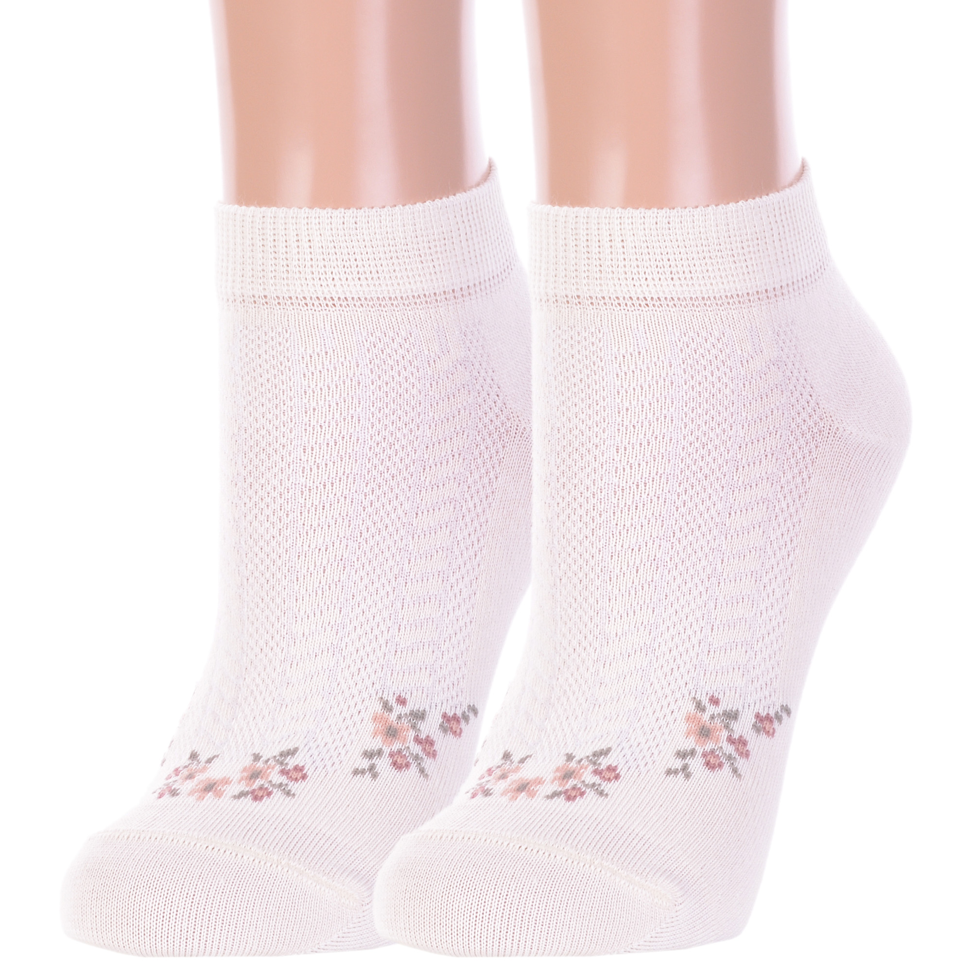 Комплект носков женских Брестский чулочный комбинат 2-14с1101 белых 25, 2 пары