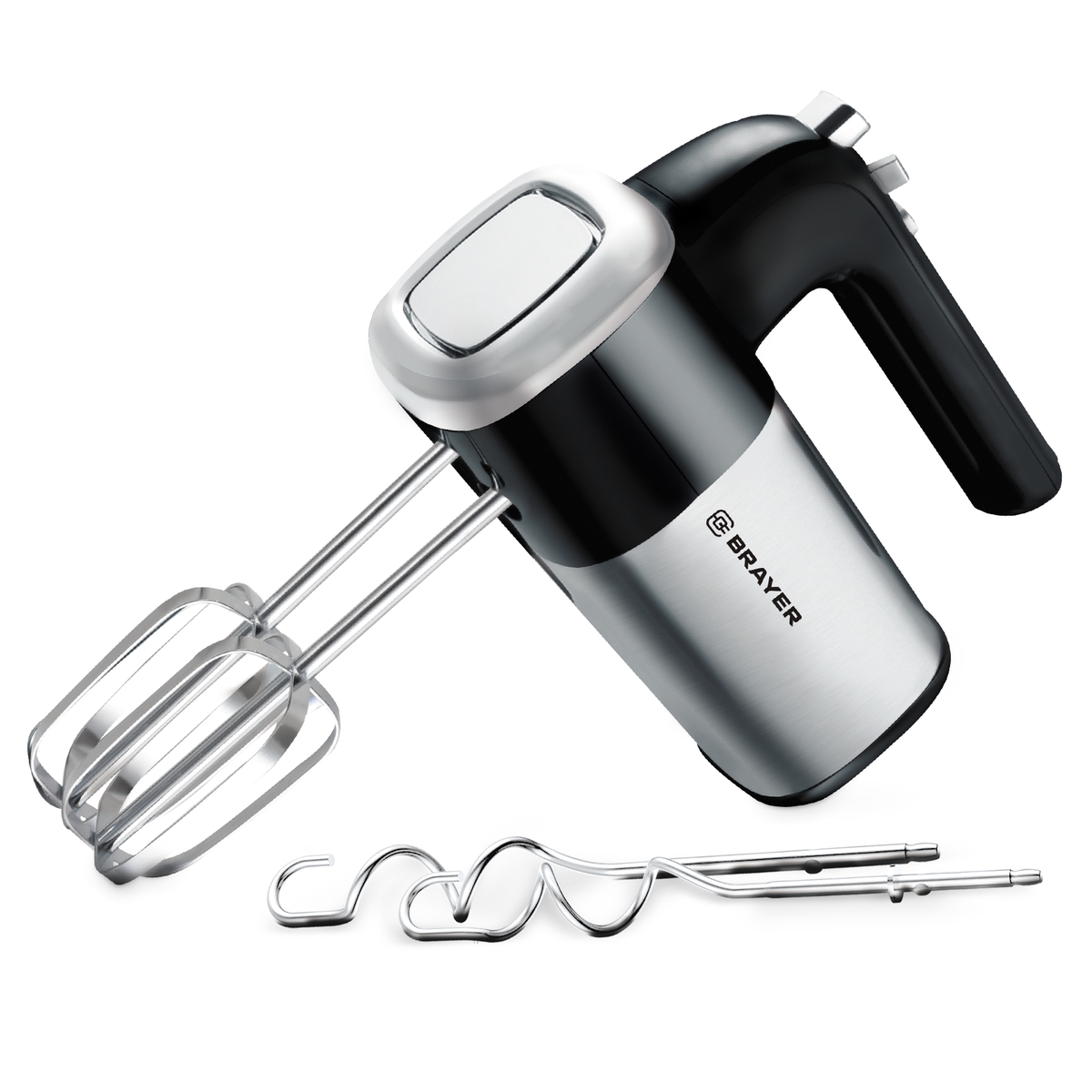 Миксер Brayer BR1309 серебристый, серый, черный