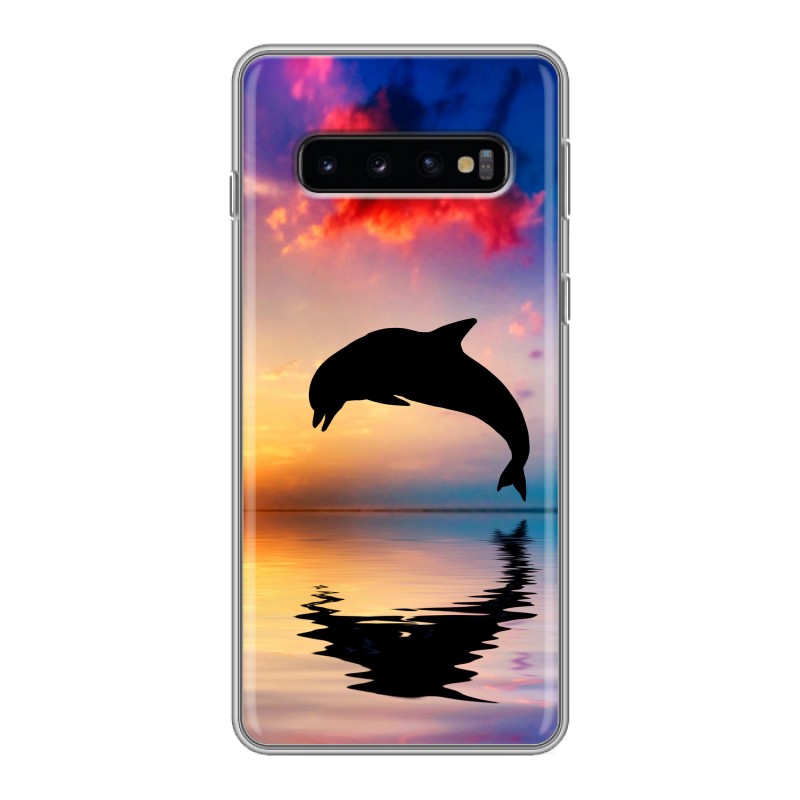 фото Чехол для samsung galaxy s10 (sm-g973) с рисунком и защитой камеры 100gadgets