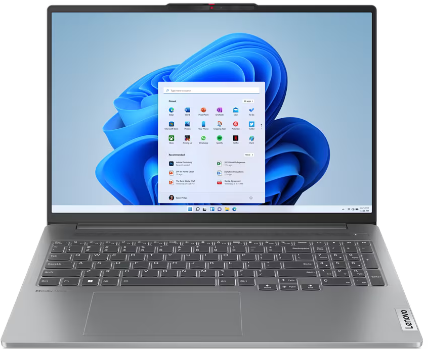 

Ноутбук Lenovo 16IRH8 серый (2352791), 16IRH8