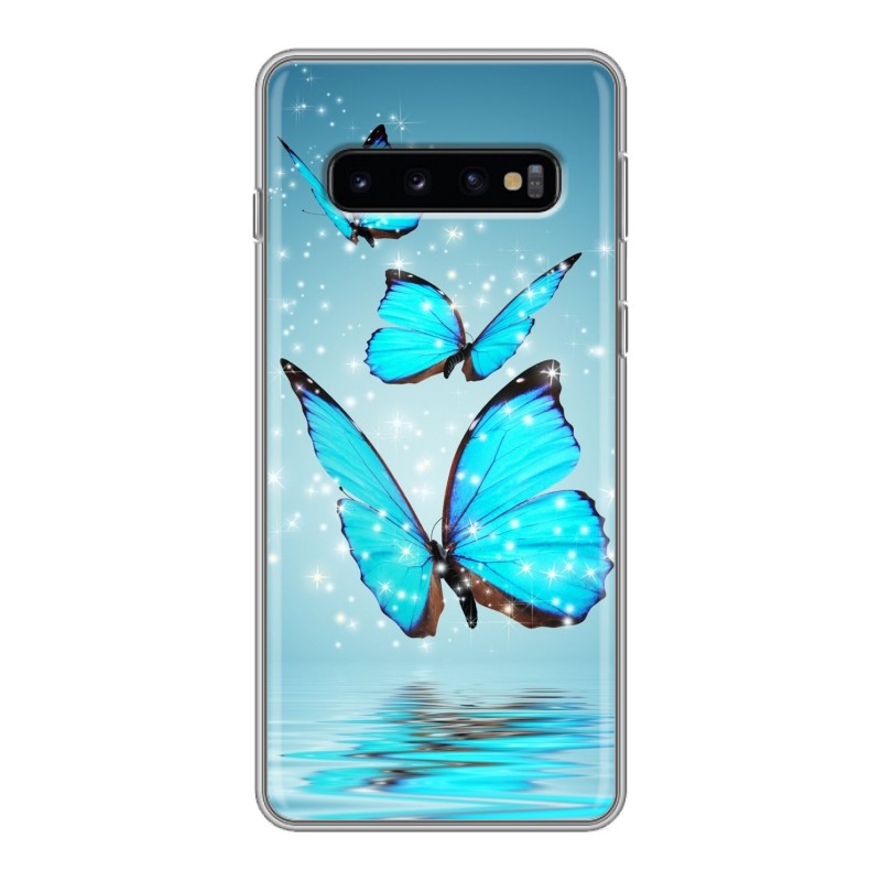 фото Чехол для samsung galaxy s10 (sm-g973) с рисунком и защитой камеры 100gadgets