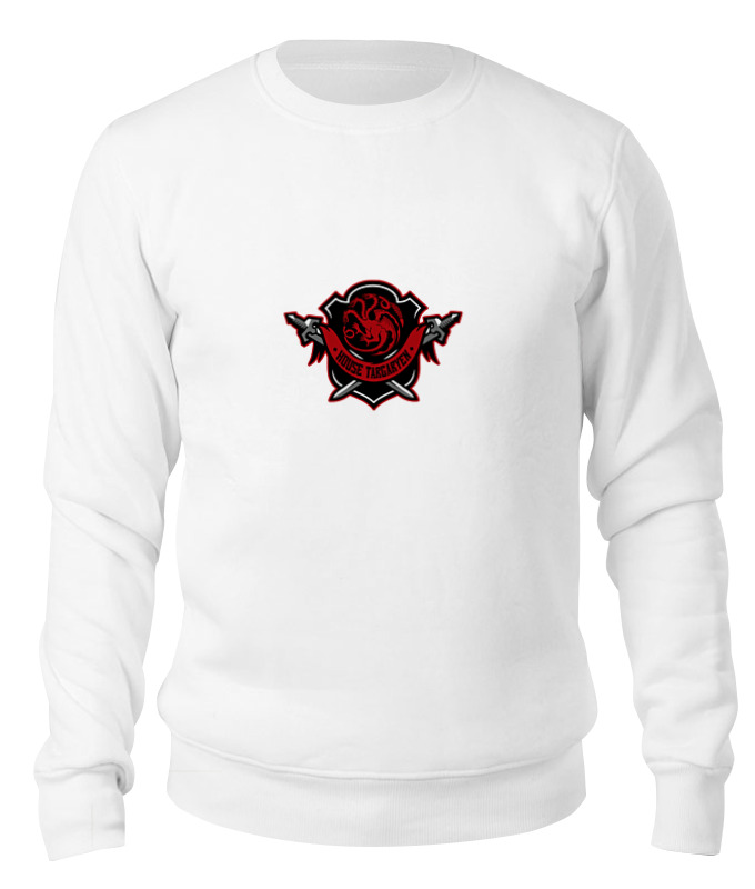 

Свитшот унисекс Printio House targaryen белый XS, House targaryen