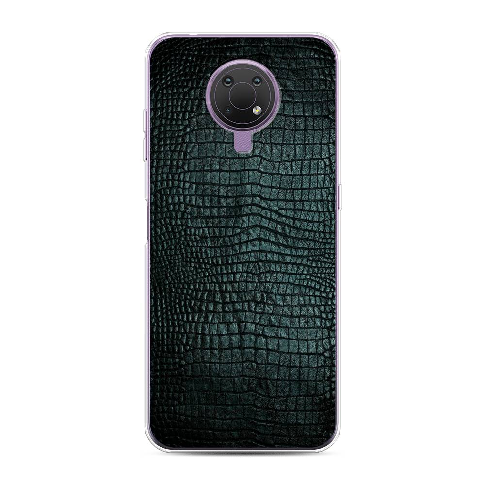 

Чехол Awog на Nokia G10 / Нокиа G10 "Черная змея", Черный;серый;голубой, 124050-3