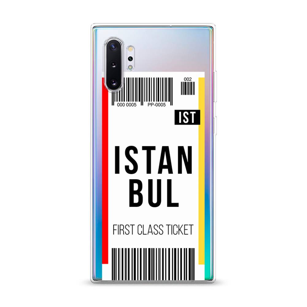

Чехол для Samsung Galaxy Note 10 Plus "Билет в Стамбул", Белый;черный;красный, 28550-6
