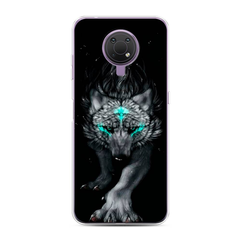 

Чехол Awog на Nokia G10 / Нокиа G10 "Волшебный волк", Черный;серый, 124050-2