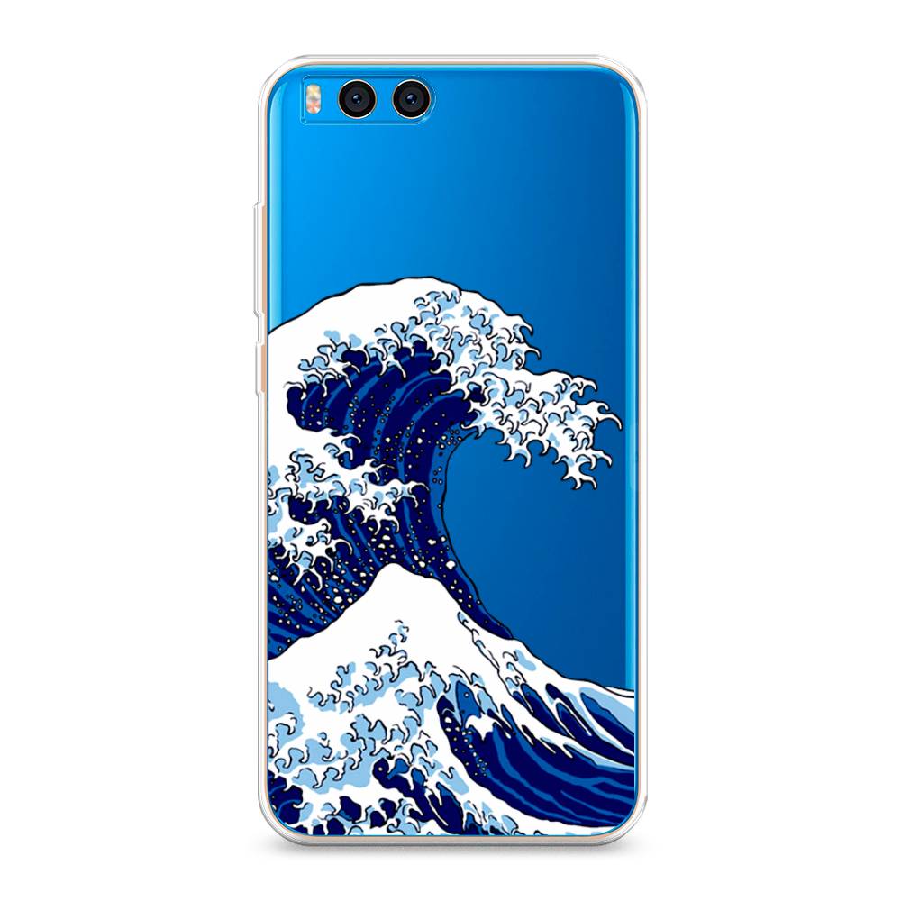 

Чехол Awog на Xiaomi Mi Note 3 "Волна в Канагаве", Разноцветный, 32450-4