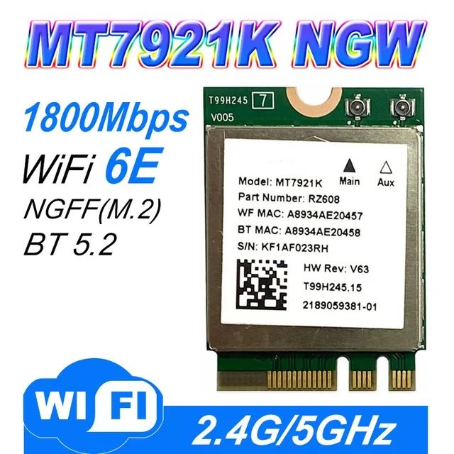 

Приемник Wi-Fi NoBrand M.2 802.11ax