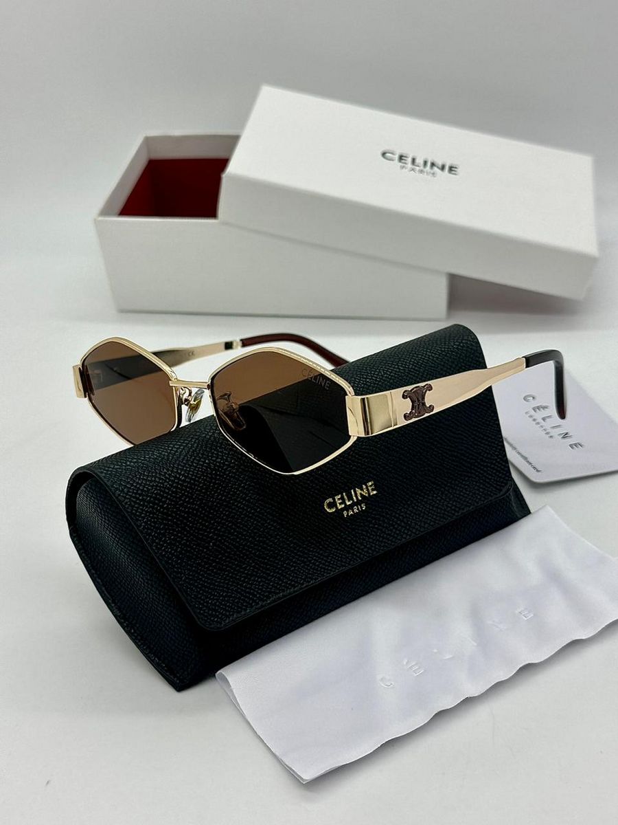 

Солнцезащитные очки женские NoBrand 355 Реплика золотые, 355 Реплика