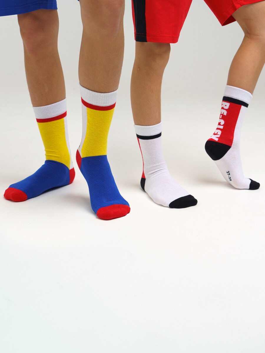 

Носки детские 2 шт PlayToday 12211402, белый,черный,красный,жёлтый,синий, 22, Белый;черный;красный;желтый;синий, 12211402