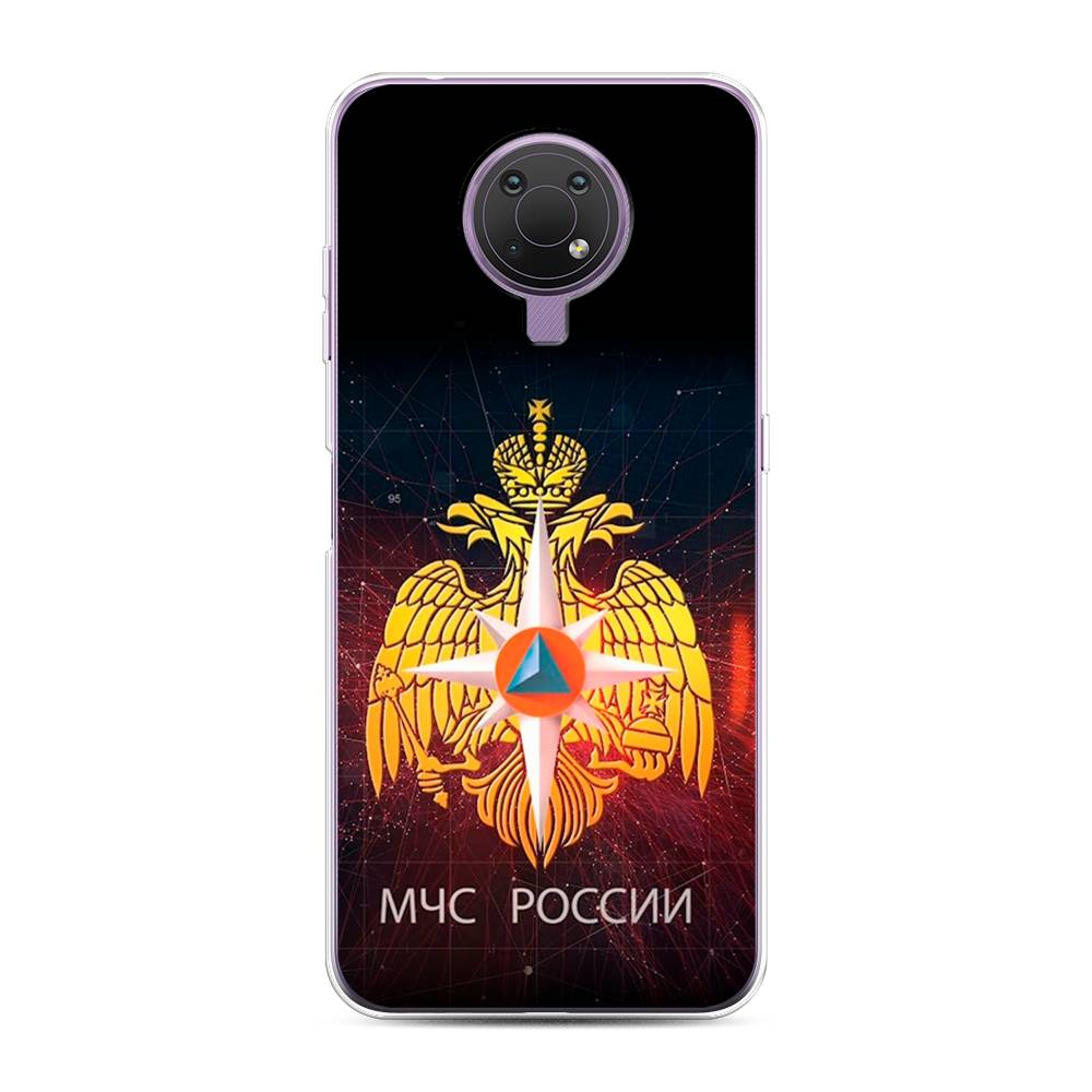 

Чехол Awog на Nokia G10 / Нокиа G10 "МЧС России", Черный;желтый;красный, 124050-5